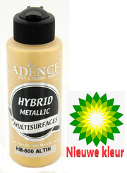 Cadence - Hybride Acrylverf - Metallic - Goud  - 120 ml (HM-800)