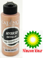 Cadence - Hybride Acrylverf - Metallic - Brons - 120 ml (HM-806)