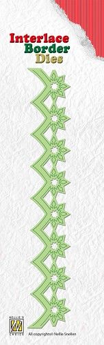 Interlace border Die - Christmas Flowers (AFGEPRIJSD)