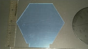 Plexiglas plaatje - Hexagon - 17x17cm