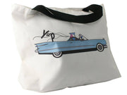 Sublimatie strandtas Wit (38x50cm) en 60cm zwarte hengsels 