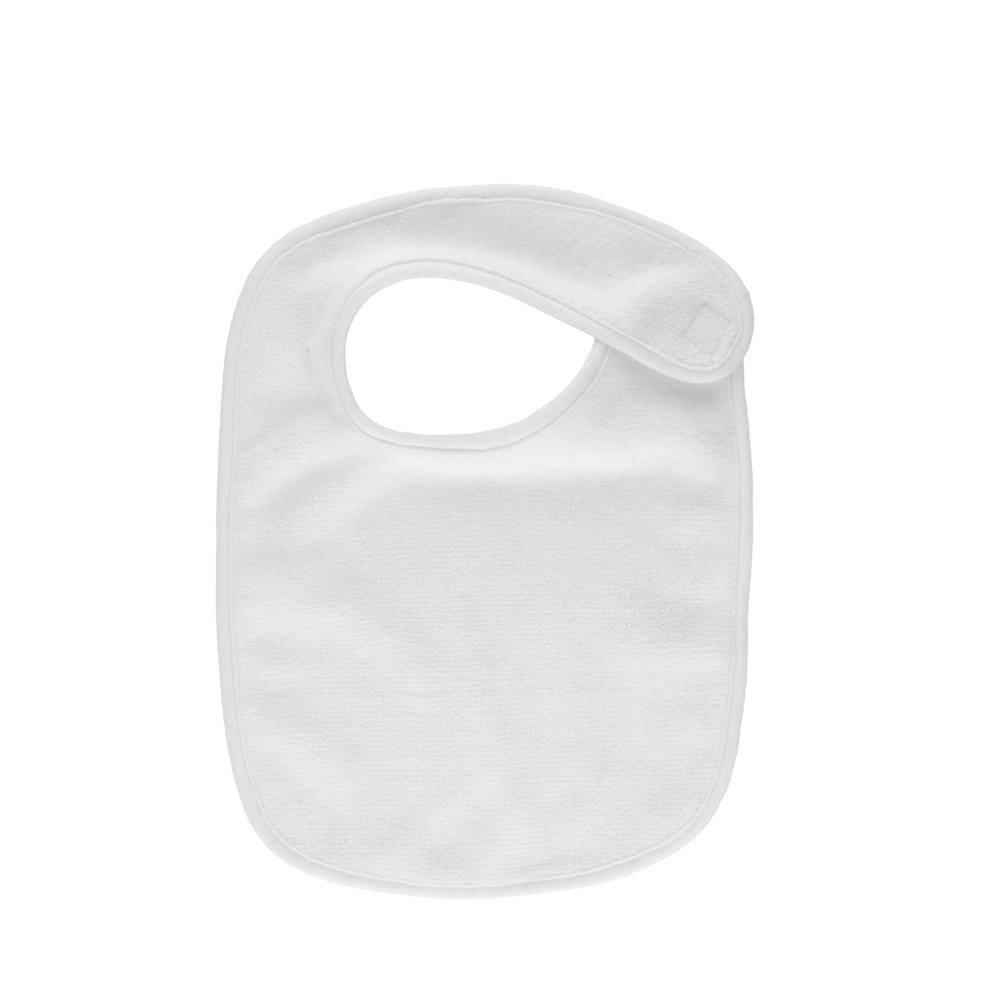 Slabbetje - wit met witte rand 24 x 37 cm (voor sublimatie)