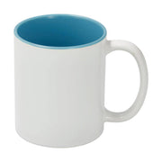 11oz mok wit met gekleurde binnenkant en witte handvat Lichtblauw (SPM.082.096.042)