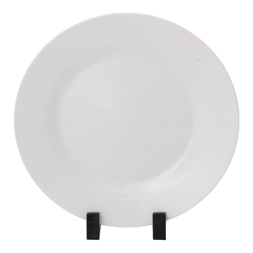 3D Sublimatie Bord Ø203 mm - Glanzend Wit (3DT.PLA.203.001)