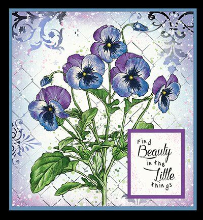 JMA Clear Stamp Violets Essentials 148x210mm nr.67