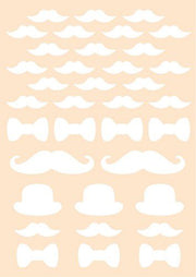 Joy! Crafts Polybesa stencil- Gentlemens Moustache 6002-0890 A6*
