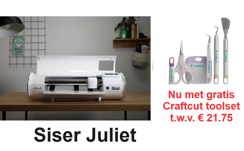 Siser Juliet 12 inch Cutter – High Definition Cutter / met gratis 20 vel A4 vinyl / 5 vel Applicatie tape + een jaar lang gratis online training.