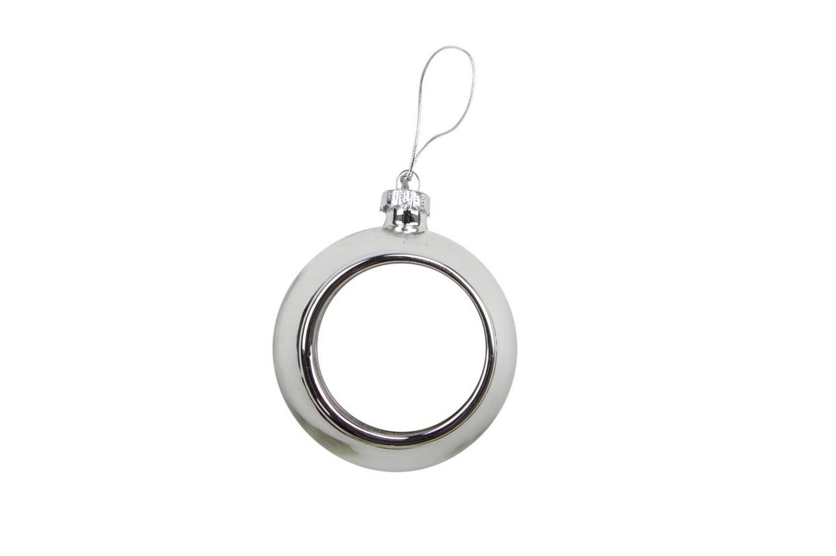 Kerstbal plastic Ø80 mm Zilver (SCB.080.080.008)