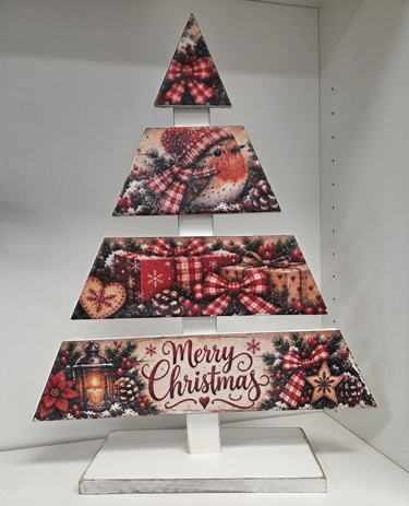 Houten PlanX Kerstboom - 46x13,5x15,5cm (500580)