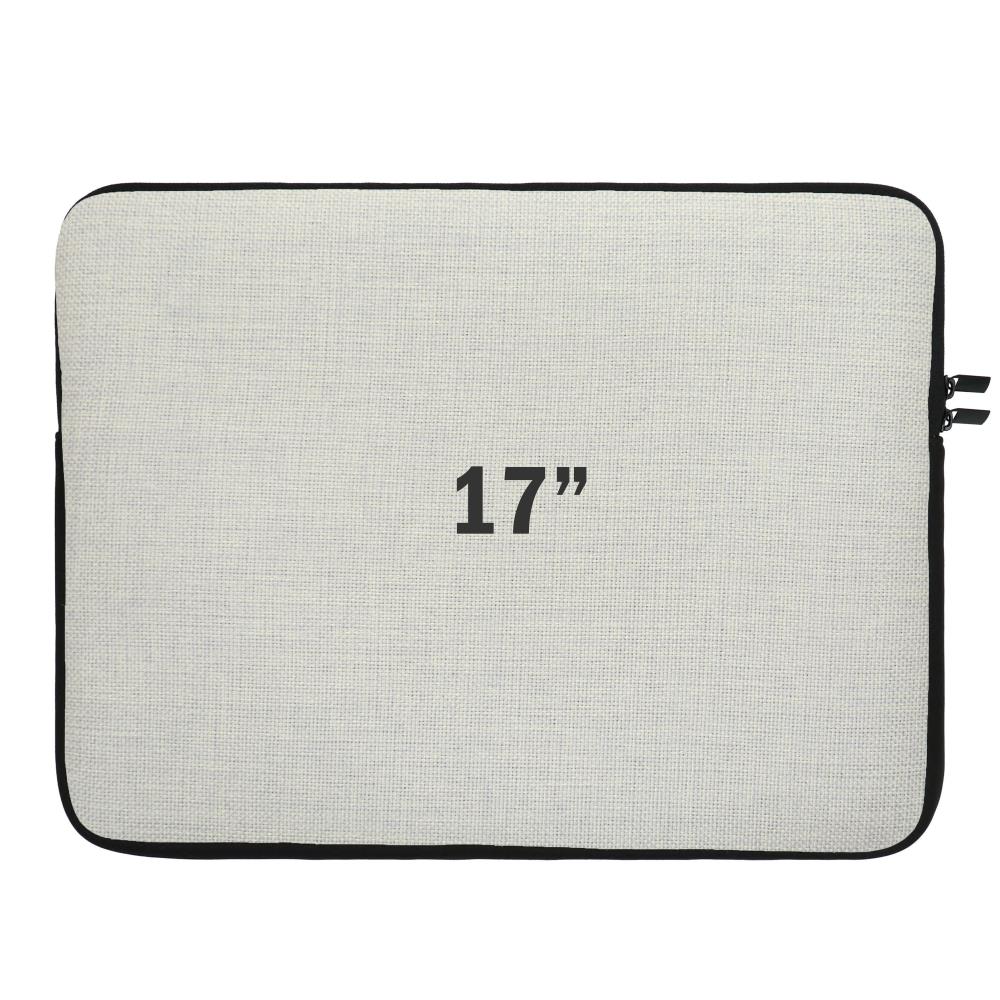 Polylinnen Sublimatie Laptophoes met Voering - 17" (40x30x16cm)