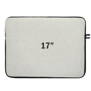 Polylinnen Sublimatie Laptophoes met Voering - 17" (40x30x16cm)