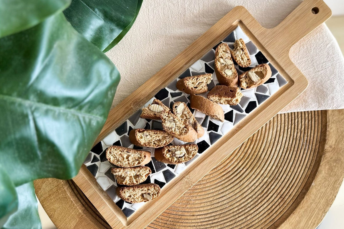 LC DIY Pakket Mozaïek Borrelplank - Zwart Wit (80225)