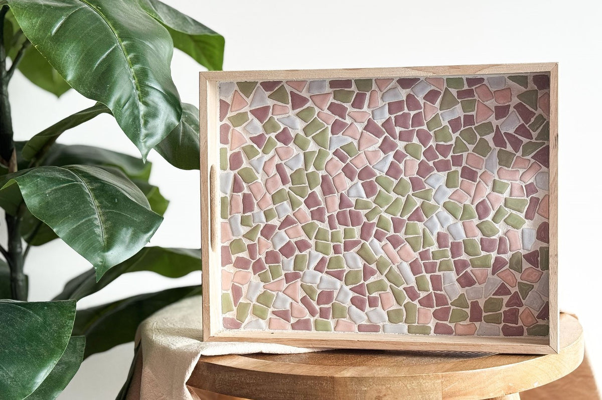 LC DIY Pakket Mozaïek Dienblad - Pastel (80065)