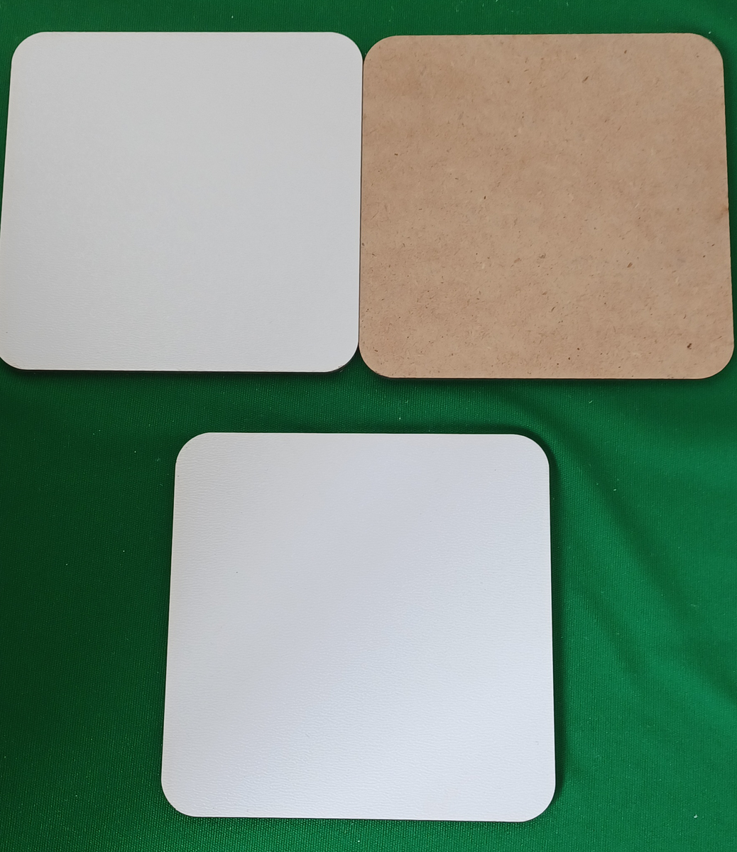Onderzetter / vierkant - 9cm - sublimatie (Enkelzijdig bedrukbaar) (LiT)