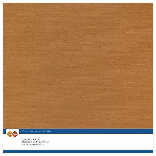 Linnenkarton - Card Deco - Scrap - Koffiebruin - (LKK-SC12)