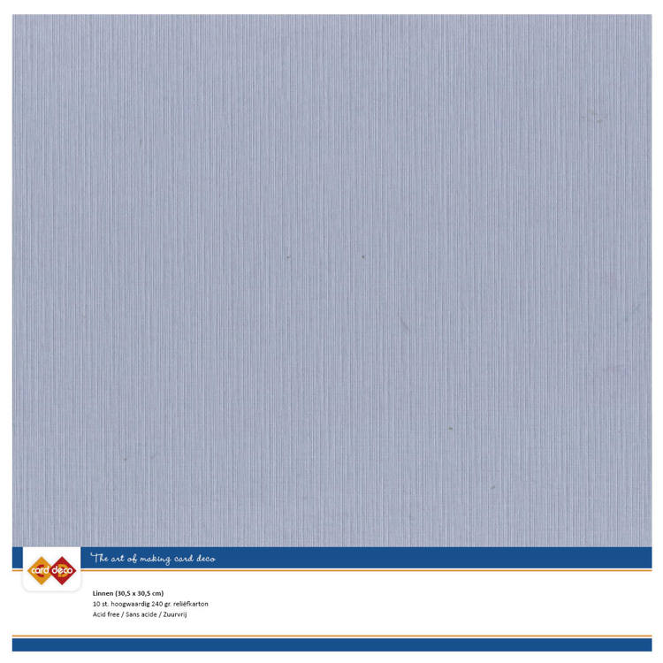 Linnenkarton - Card Deco - Scrap - Oud Blauw - (LKK-SC52)