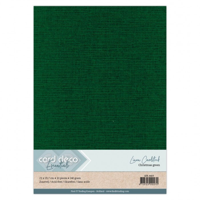 Linnenkarton Card-Deco - A4 - Kerstgroen - (LKK-A423)