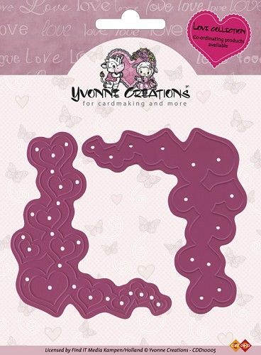 Die - Yvonne Creations - Love - Corners (AFGEPRIJSD)