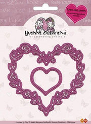 Die - Yvonne Creations - Love - Hearts (AFGEPRIJSD)