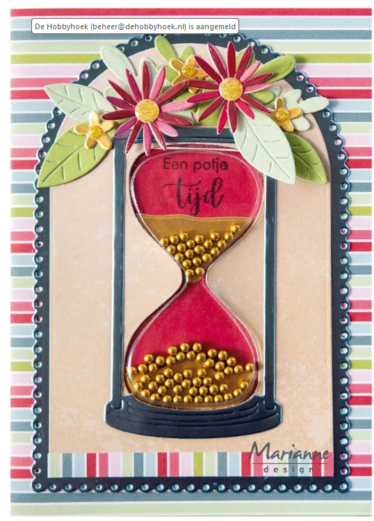 Marianne Design • Decoration Shaker Window Hourglass - LR0071*