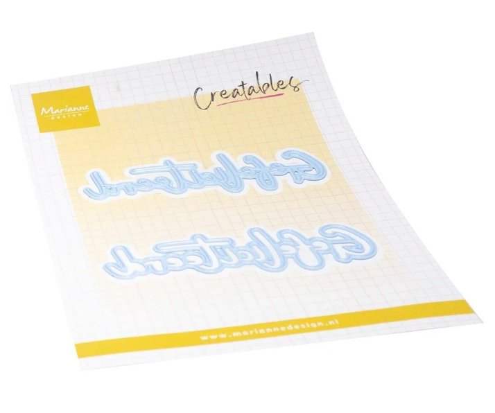 Marianne Design • Creatable Gefeliciteerd (LR0905) *