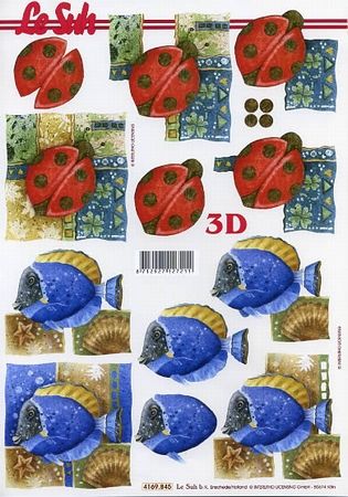 3D Knipvel - Le Suh - Lieveheersbeestje/Vis (4169.845) -9