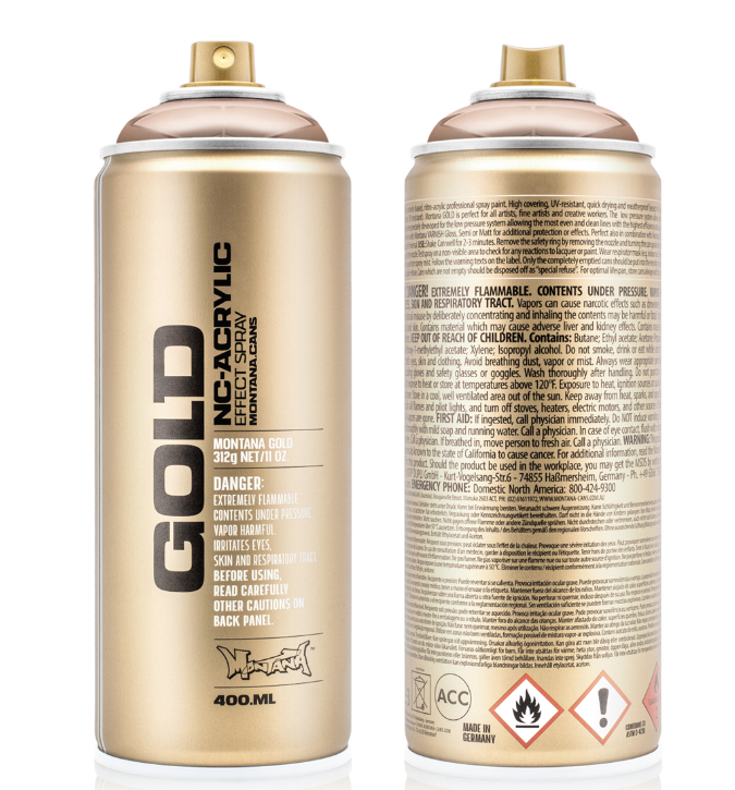Montana Gold Spuitbus 400 ml Copper Chrome (M2000) *