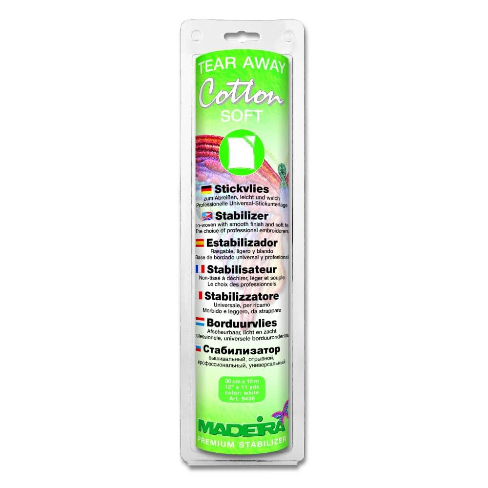 Madeira Cotton Soft tear-away 0,3x10m wit