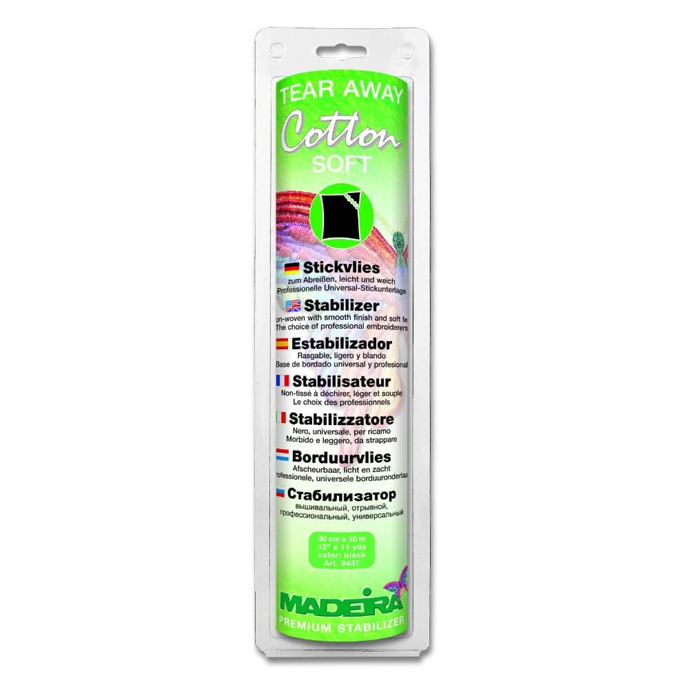 Madeira Cotton Soft tear-away 0,3x10m zwart