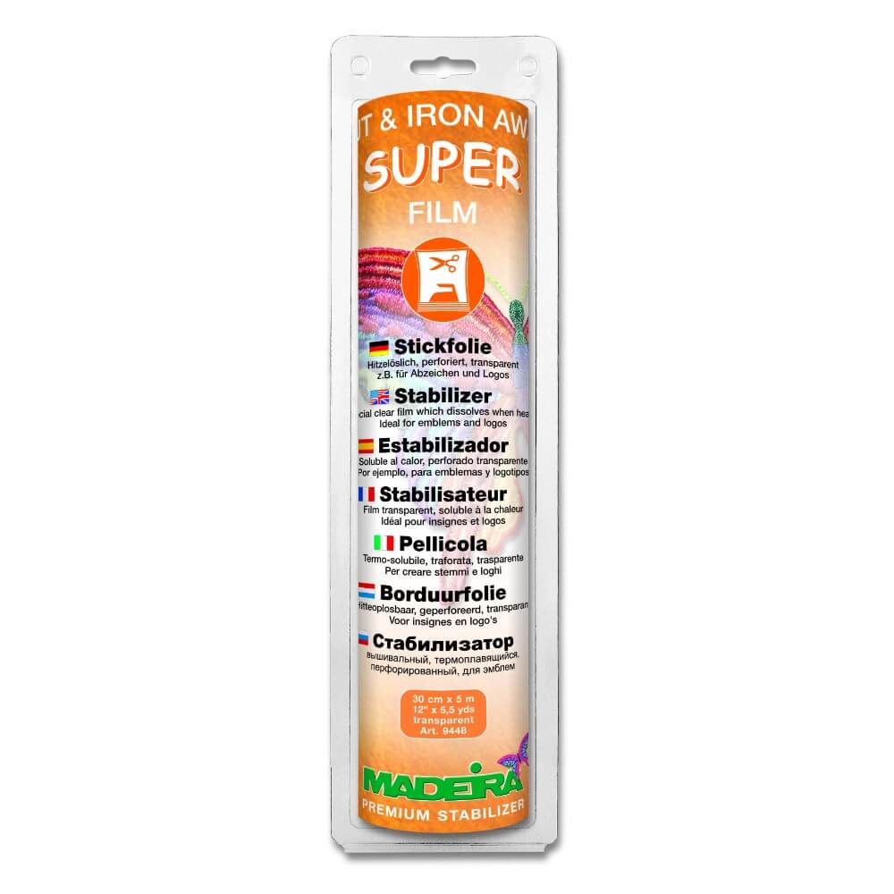 Madeira Super Film cut-away 0,3x5m transparant