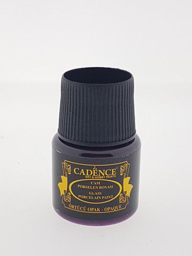 Cadence - Glas- en Porseleinverf - Opaque - Aubergine - 45 ml (0022) *
