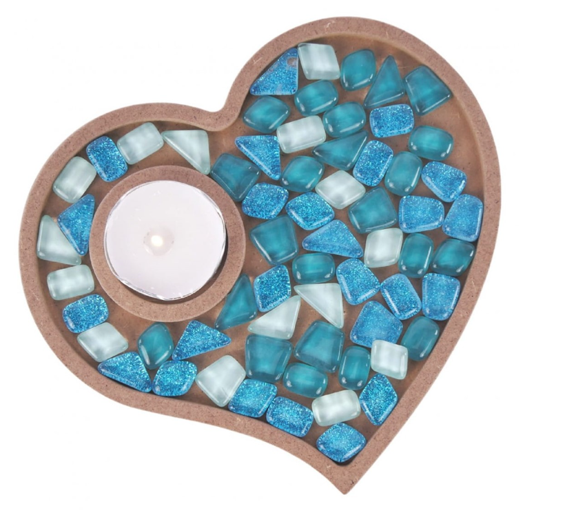 Mosaaro Mozaiek set Glas Mozaiek Kaarsenhouder Hart (MA1011) *