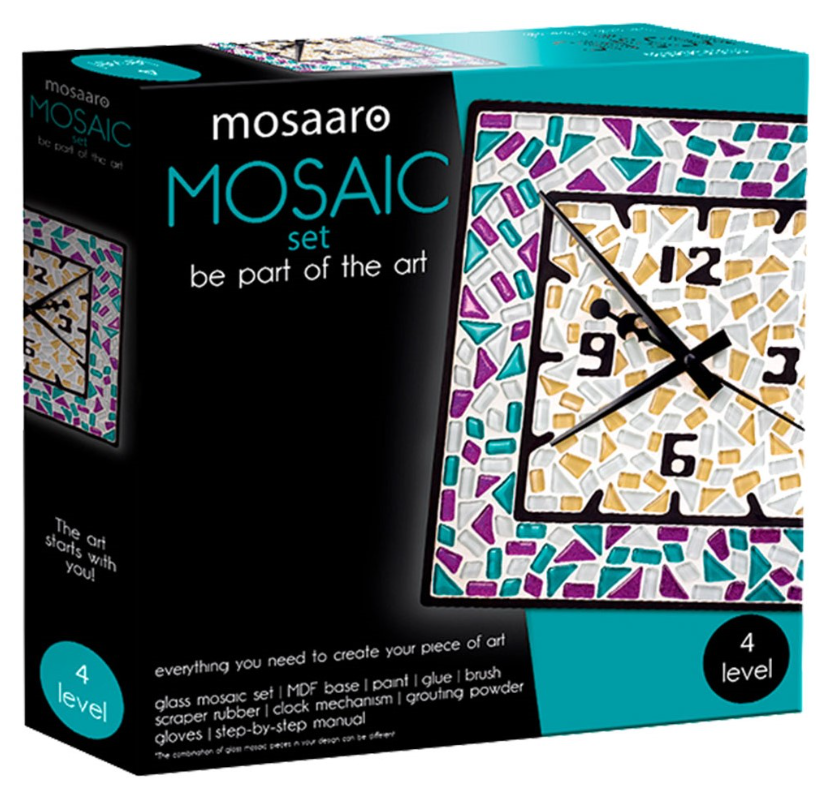 Mosaaro Mozaiek set Vierkanten Klok (MA4002) *