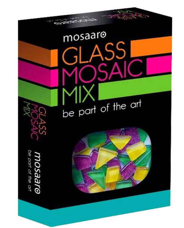 Mosaaro Mozaiek Materialenset Mix: Blauw, Wit, Glitter blauw (MA5001) *