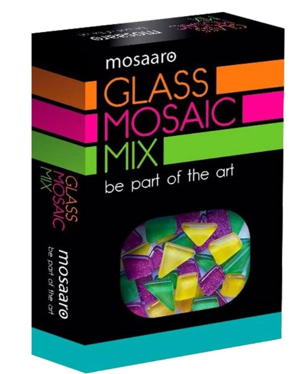 Mosaaro Mozaiek Materialenset Mix: Groen, Geel, Glitter paars (MA5002) *