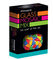 Mosaaro Mozaiek Materialenset Mix: Blauw, Groen, Geel, Rood, Oranje (MA5003) *