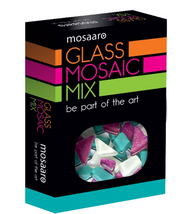 Mosaaro Mozaiek Materialenset Mix: Wit, Turquoise, Glitter Paars (MA5004) *