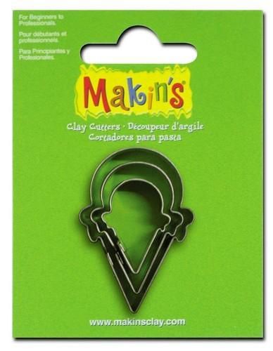 Makin'Clay Uitsteekvorm set ijshoorn ca. 2 - 4 cm (36021)
