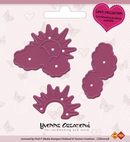 Die - Yvonne Creations - Love - Sun behind cloud (AFGEPRIJSD)
