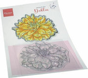 Marianne D Clear Stamp & Die set Tiny‘s Bloemen - Dahlia TC0892 120x205mm (AFGEPRIJSD)