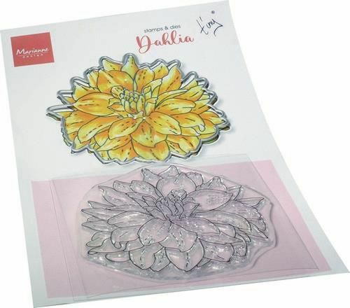 Marianne D Clear Stamp & Die set Tiny‘s Bloemen - Dahlia TC0892 120x205mm (AFGEPRIJSD)