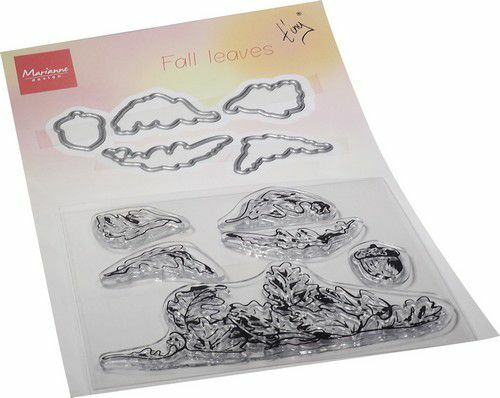 Marianne D Clear Stamp & Die set Tiny‘s Fall Bladeren TC0885 120x185mm (AFGEPRIJSD)