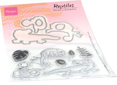 Marianne D Clear stamp Eline's Animals - reptielen EC0181 stamps dies (AFGEPRIJSD)