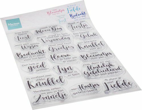 Marianne D Clear Stamp Lieve teksten CS1087 115x185mm*