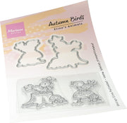 Marianne D Clear Stamps&dies Eline‘s Herfstvogels EC0203 45x55,5mm/ 2 dies 47,5x58mm *
