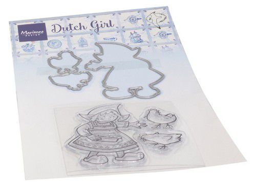 Marianne D Clear Stamps & Dies Hetty's Hollandse boerin HT1652 stamps, dies *