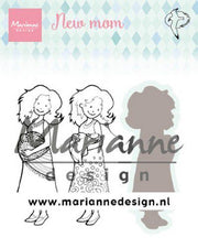 Marianne D Clear Stamps & dies Hetty's new mom HT1651 31x86,5mm (AFGEPRIJSD)
