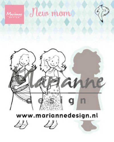 Marianne D Clear Stamps & dies Hetty's new mom HT1651 31x86,5mm (AFGEPRIJSD)