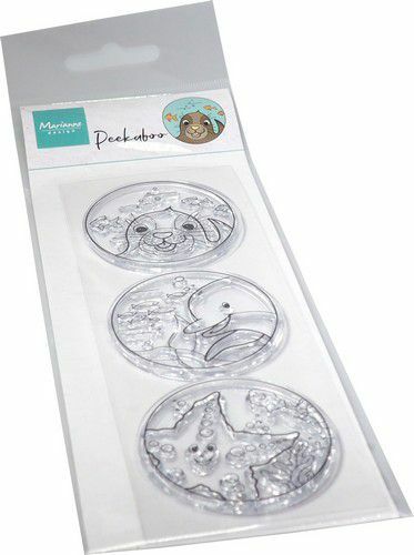 Marianne D Clear Stamps Hetty‘s Peek-a-boo Ocean CS1131 47mm 47mm 47mm*
