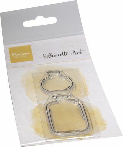 Marianne D Clear Stamps Silhouette Art - Vazen 75x140mm CS1121*